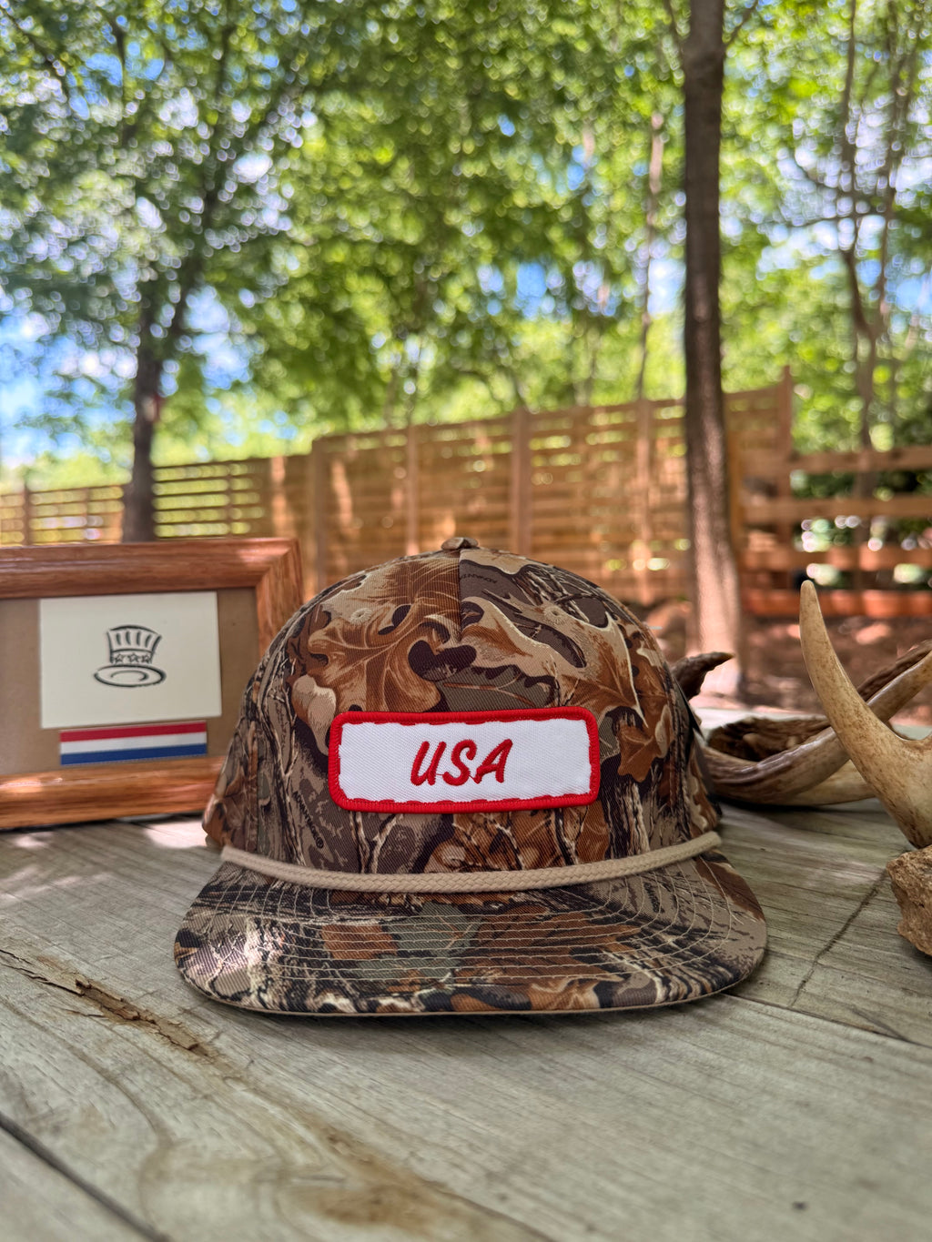 “USA” 90’s Camo – Richardson 256 Five-Panel Hat