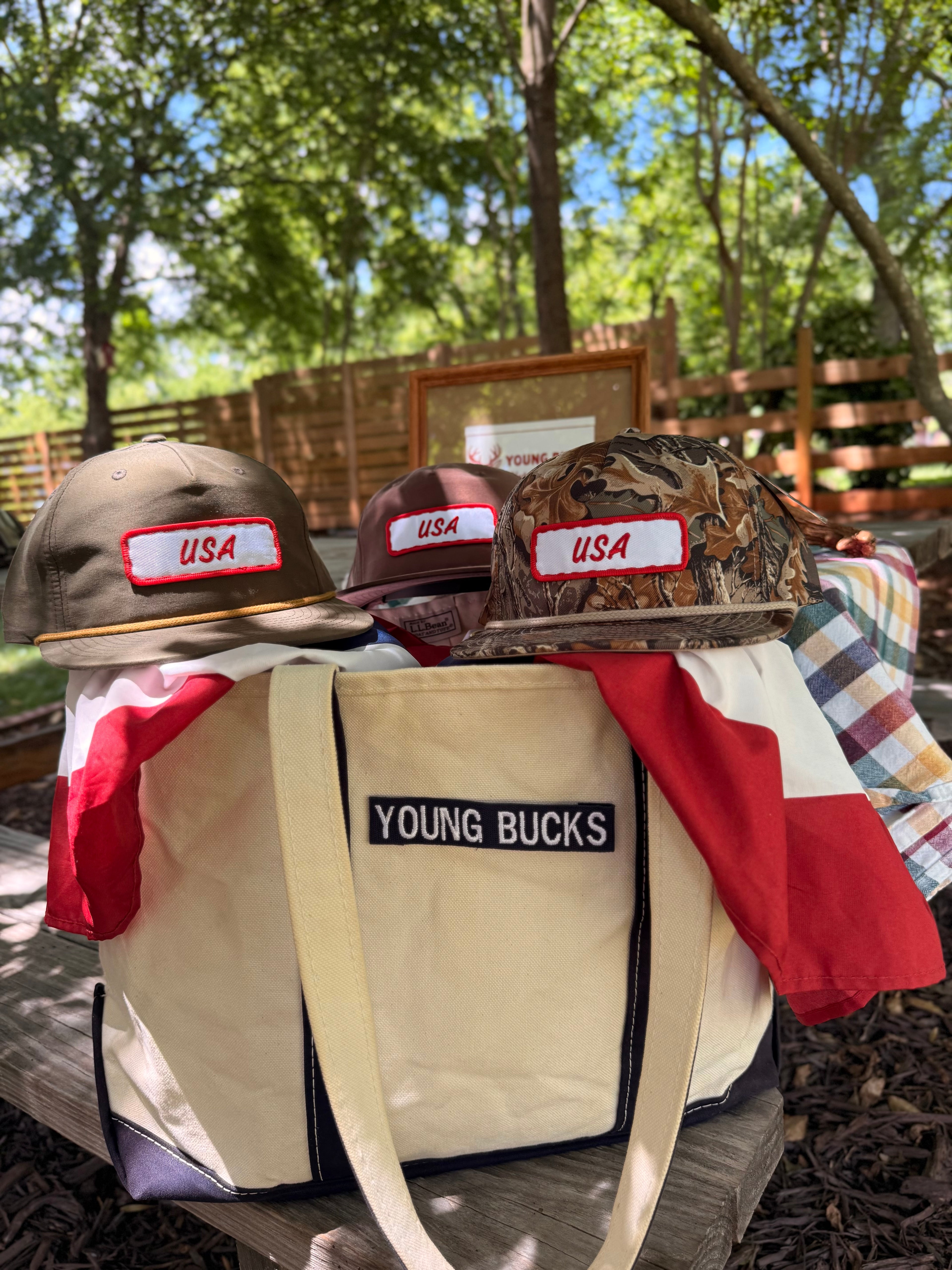 “USA” 90’s Camo – Richardson 256 Five-Panel Hat